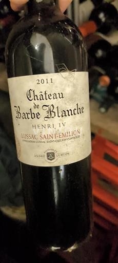 Bordeaux Lussac-Saint-Émilion Château Barbe Blanche Henri IV 2011