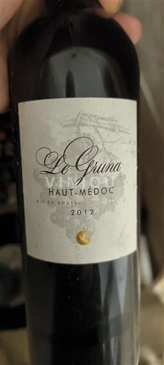 Bordeaux Haut-Médoc Le Gruna 2012