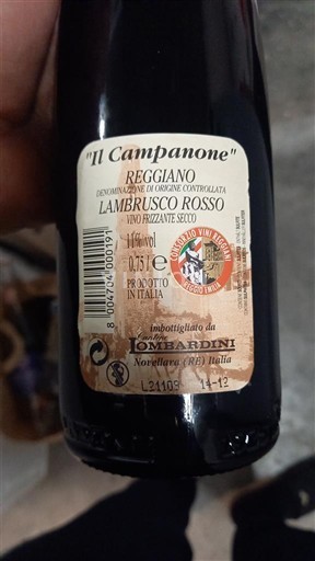 Emilia-Romaña Reggiano Lombardini Il Campanone Sin añada