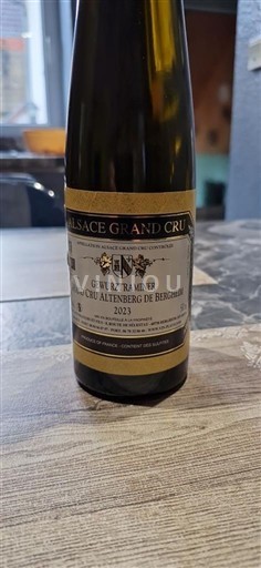 Alsacia No especificado Grand Cru Domaine Jean Becker Gewurztraminer Grand Cru Altenberg de Bergheim 2023