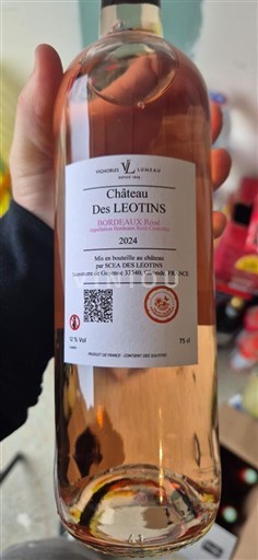 Bordeaux Bordo rose Château S Léotins 2024