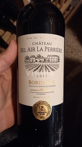 Burdeos Bordeaux Château Bel Air La Perrière 2017