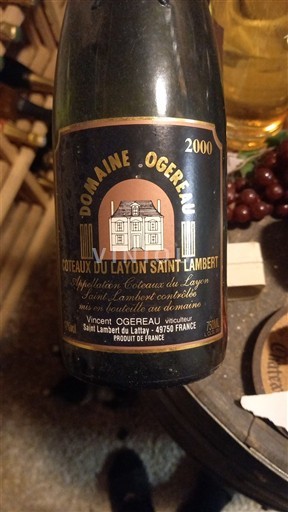 Loiren laakso Coteaux-du-Layon Domaine Ogereau 2000