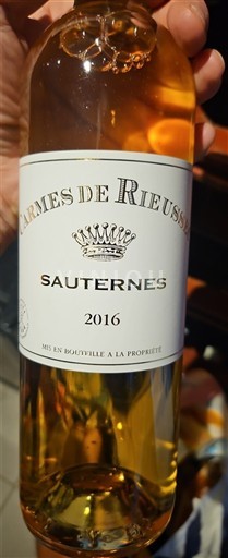 Bordeaux Sauternes Carmes de Rieussec 2016