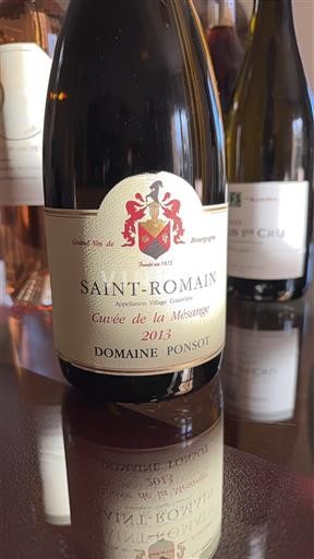 Bourgondië Saint-Romain Domaine Ponsot de la Mésange 2013