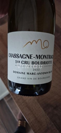 Borgogna Chassagne-Montrachet Premier Cru Domaine Marc-Antonin Blain 1er Cru Boudriotte 2022