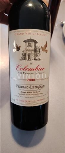 Bordeaux Pessac-Léognan Château Brown Le Colombier 2000