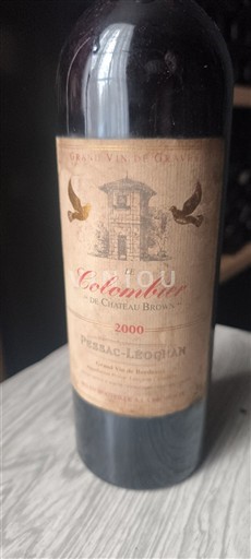 Bordéus Pessac-Léognan Château Brown Le Colombier 2000