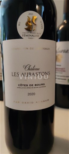 Bordeaux Côtes-de-bourg Château Les Alibastons 2020