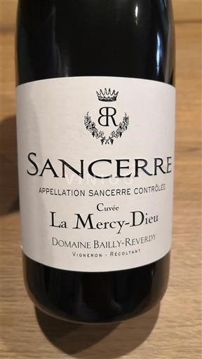 Wines Rouge sec La Mercy-Dieu Domaine Bailly-Reverdy 2022 France Loire Valley Sancerre AOC