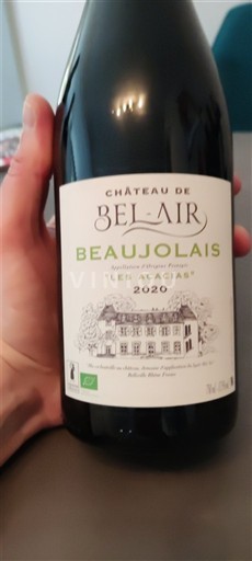 Wines Rouge sec Les Acacias Château Bel-Air 2020 France Beaujolais AOC