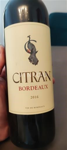 Bordéus Haut-Médoc Citran 2016
