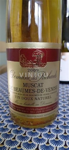 Rhône-dalen Muscat de Beaumes de Venise Domaine S Richards 2009
