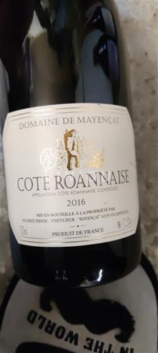 Vale do Loire Côte-roannaise Domaine Mayencin 2016