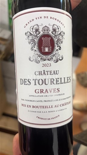 Bordéus Graves Château S Tourelles 2023
