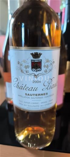 Bordeaux Sauternes Château Liantaud 2004