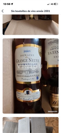 Lounais-Ranska Monbazillac Domaine Grange Neuve 2001