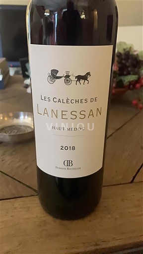 Bordeaux Haut-Médoc Domaine Bouteiller (Lanessan) Les Calèches de Lanessan 2018