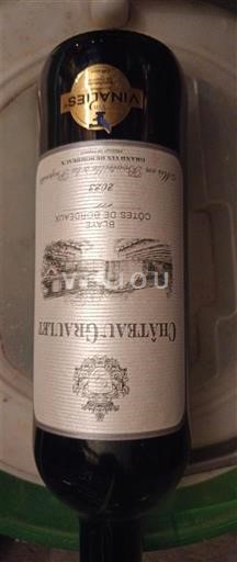 Burdeos Blaye-Côtes de Burdeos Château Grallet 2021