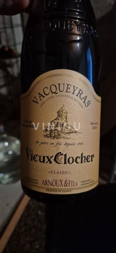 Rhône Valley Vacqueyras Arnoux & Fils Vieux Clocher Classic 2020