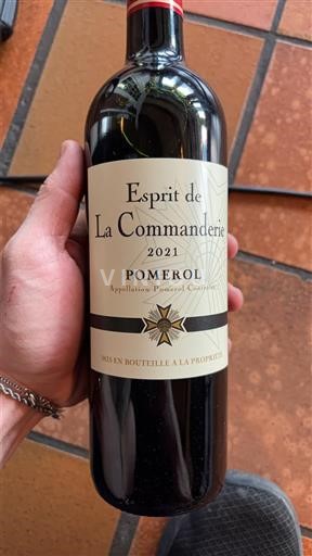 Bordeaux Pomerol La Commanderie Esprit de La Commanderie 2021