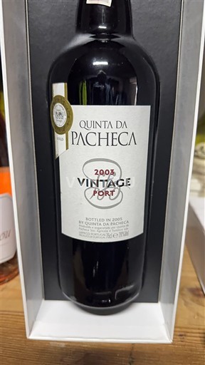 Portugalska Porto Quinta da Pacheca Vintage Port 2003