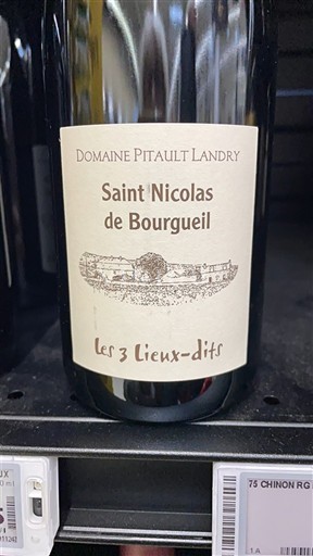 Loiretal Saint-Nicolas-De-Bourgueil Domaine Pitault Landry Les 3 Lieux-dits Ohne Jahrgang