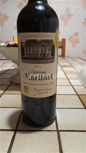 Bordeaux Saint-Émilion Grand Cru Grand Cru Château Martinet 2011