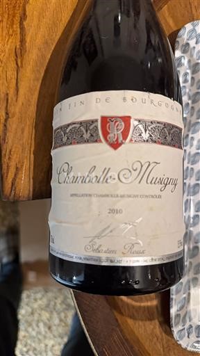 Bourgondië Chambolle-Musigny Sébastien Roux 2010