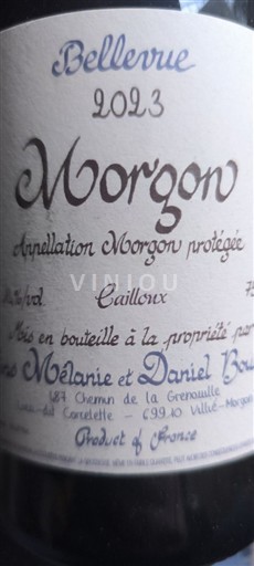 Beaujolais Morgon Daniel Bouland Bellevue 2023