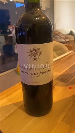 Wines Rouge sec Château S Amoureuses 2019 France Bordeaux Lalande-de-Pomerol AOC