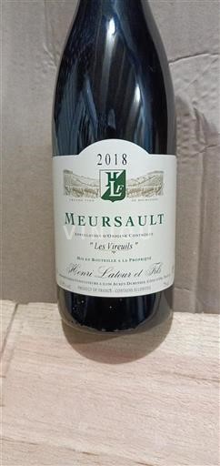 Burgundy Meursault Henri Latour et Fils Les Vireuils 2018