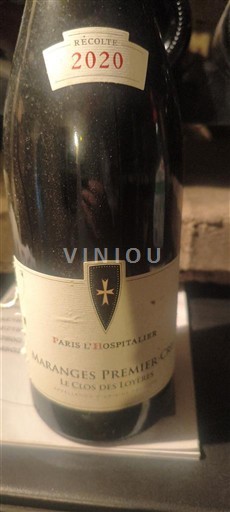 Burgundi Maranges Premier Cru Faris l’Hospitalier Le Clos des Loyères 2020