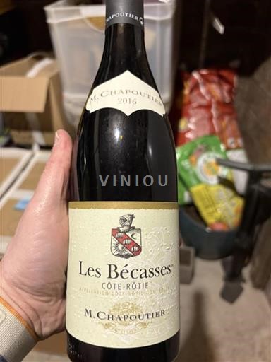 Rhônen laakso Côte-rôtie M. Chapoutier Les Bécasses 2016