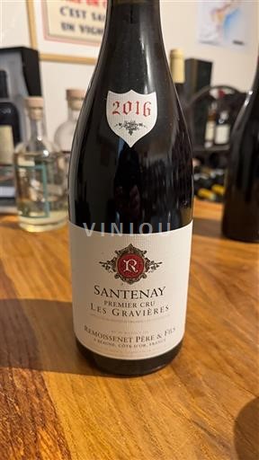 Burgundi Santenay Premier Cru Remoissenet Père & Fils Les Gravières 2016