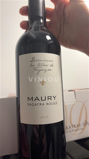 Vinos Rouge sec Fagayra Rouge Domaine Les Terres de Fagayra 2012 Francia Rosellón Maury AOC