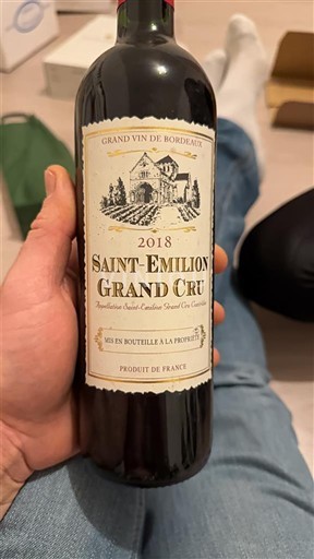 Bordeaux Saint-Émilion Grand Cru Artevino.sas 2018