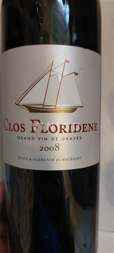 Bordeaux Graves Clos Floridène 2008