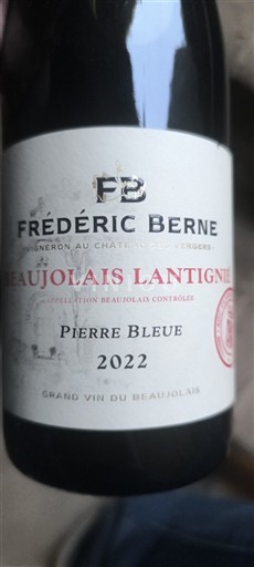 Beaujolais Frédéric Berne Pierre Bleue 2022