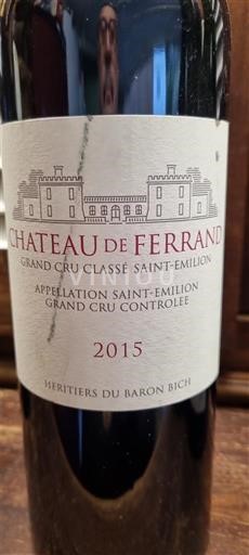 Bordeaux Saint-Émilion Grand Cru Grand Cru Château Ferrand 2015