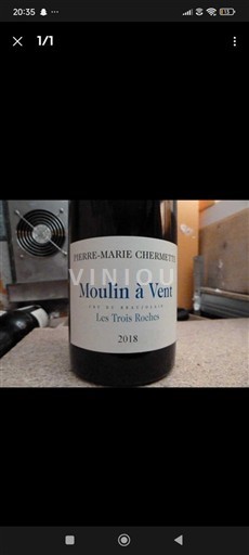 Beaujolais Moulin-à-vent Pierre-Marie Chermette Les Trois Roches 2018