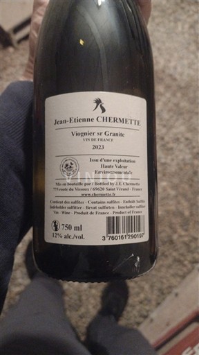 Beaujolais Ospecificerad Jean-Etienne Chermette Viognier sr Granite 2023