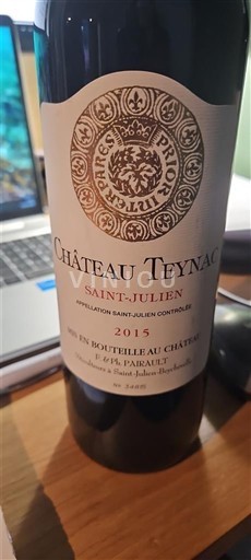 Burdeos Saint-Julien Château Teynac 2015
