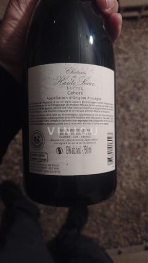 Sudoeste Cahors Château Hauterive Lucile 2020