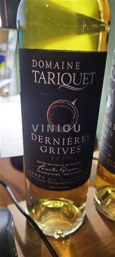 South West Côtes de Gascogne Domaine Tariquet Dernières Grives 2022