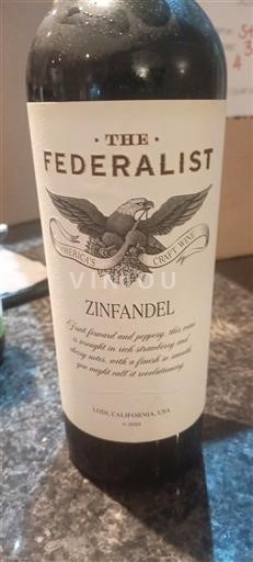 Kalifornijske AVA Lodi The Federalist Zinfandel 2023