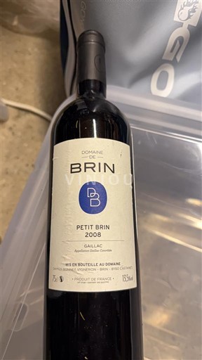 Sydväst Gaillac Domaine Brin Petit Brin 2008