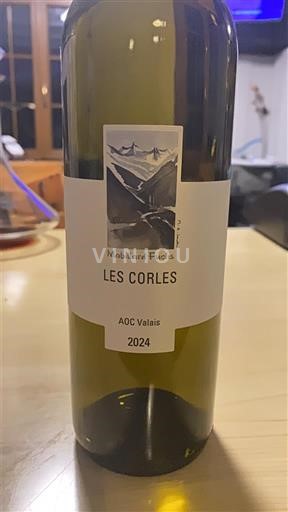 Vinos Blanc sec Les Corles Mabillard Fuchs 2024 Suiza Valais Fendant AOC