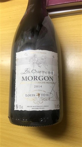 Beaujolais Morgon Louis Tête Les Charmeuses 2014