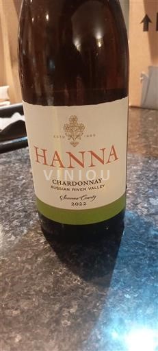 Kalifornijske AVA Russian River Valley Hanna Chardonnay 2022